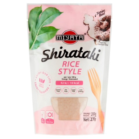 Miyata Nudle shirataki s konjakem ve tvaru rýže v neochuceném nálevu 270g