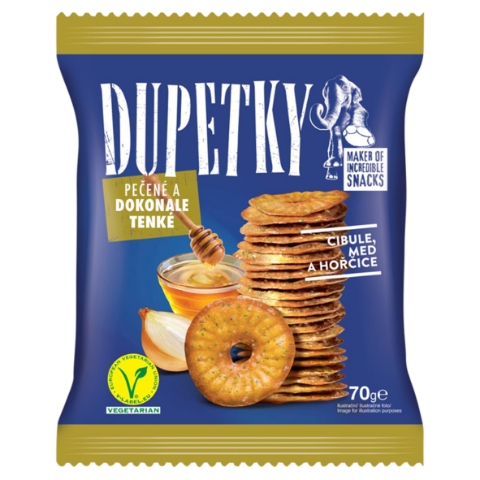 Dupetky Cibule, med a hořčice 70g