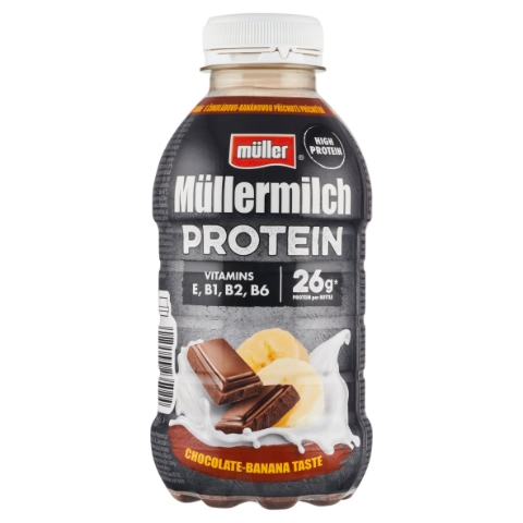 Müller Müllermilch Protein mléčný nápoj s čokoládovo-banánovou příchutí 400g