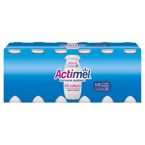 Actimel probiotický jogurtový nápoj s vitamíny bílý 12 x 100g