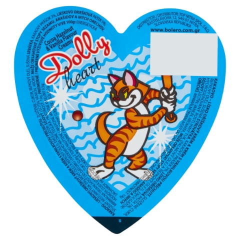 Dolly heart kakaovo - lísko oříškový krém a krém s vanilkovou příchutí 19g