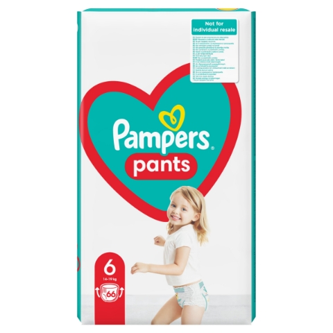 Pampers Pants Plenkové Kalhotky Velikost 6, 132 Kusů, 14kg-19kg