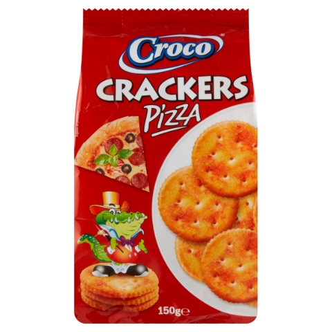 Croco Crackery s příchutí pizza 150g