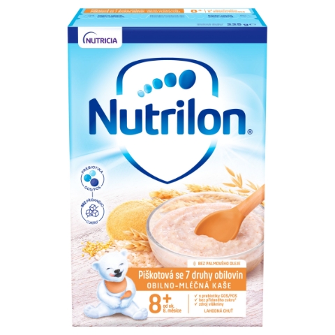 Nutrilon Pronutra Piškotová kaše se 7 druhy obilovin 225g, 8+