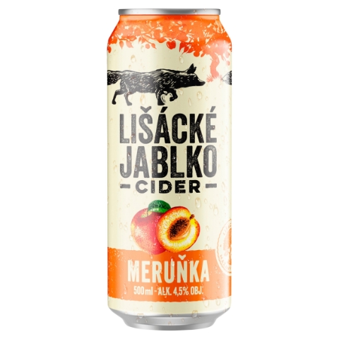 Lišácké jablko cider meruňka 0,5l