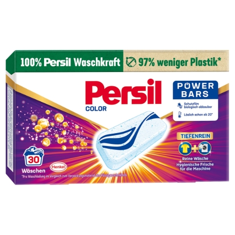 Persil Color Power Bars tuhý prací prostředek na barevné prádlo 30 praní 30 x 29,5g (885g)