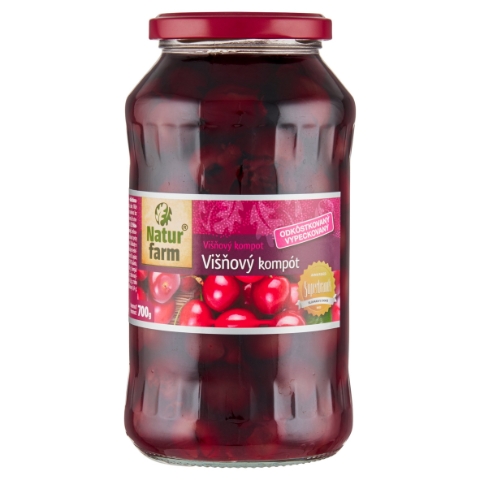 Natur Farm Višňový kompot vypeckovaný 700g