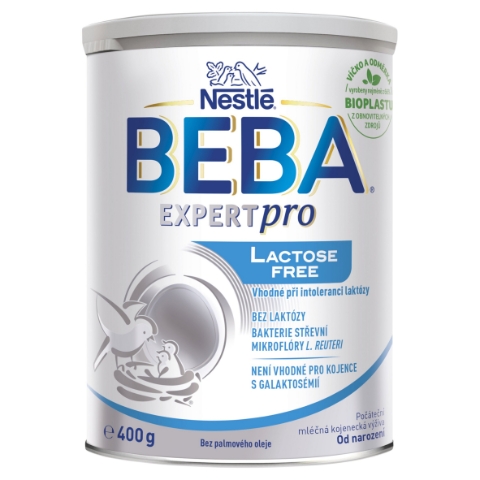 BEBA EXPERTpro Lactose Free, počáteční kojenecká výživa, od narození 400g