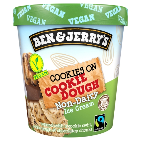Ben & Jerry's Non-Dairy Cookie On Cookie Dough 465ml