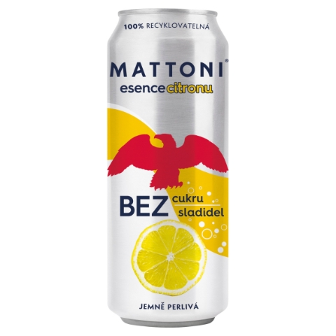 Mattoni Esence citronu jemně perlivá 0,5l