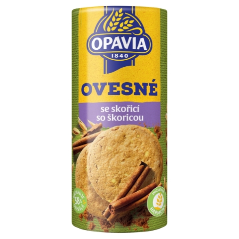 Opavia Zlaté Ovesné sušenky se skořicí 215g