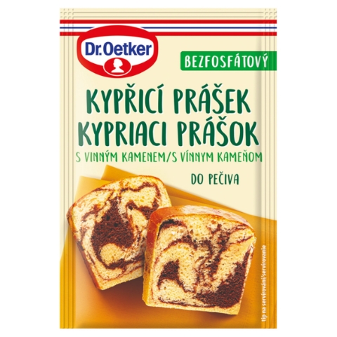 Dr. Oetker Kypřicí prášek do pečiva s vinným kamenem 15g