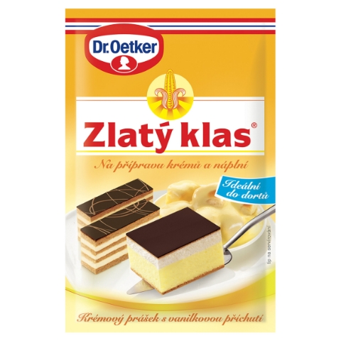 Dr. Oetker Zlatý klas Na přípravu krémů a náplní vanilková příchuť 40g