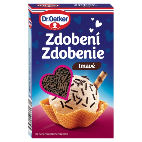 Dr. Oetker Zdobení tmavé 80g