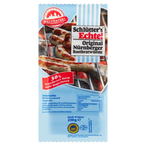 Schlütter's Echte! Norimberská klobása 200g