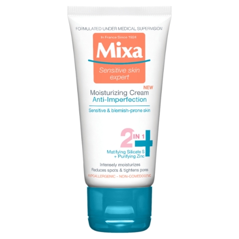 Mixa Anti imperfection hydratační krém 2 v1 proti nedokonalostem, 50 ml