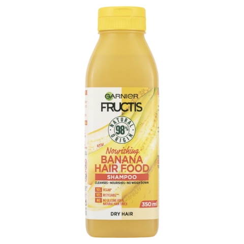 Garnier Fructis Hair Food Banana Vyživující šampon na vlasy, 350 ml