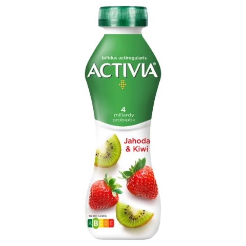 Activia Probiotický jogurtový nápoj jahoda a kiwi 280g