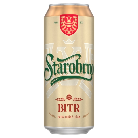 Starobrno Bitr extra hořký ležák 0,5l