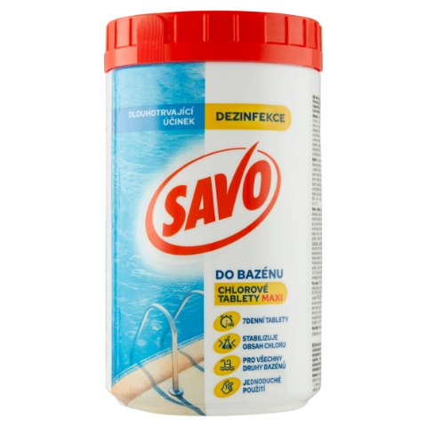 Savo Do bazénu chlorové tablety maxi 6 x 200g (1,2kg)