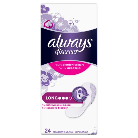 Always Discreet Inkontinenční Intimky Long 24 ks, Na Únik Moči - TryIn
