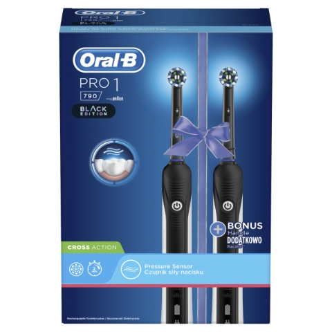 Oral-B Pro 1 – 790 – Elektrické Zubní Kartáčky, Balení Duo