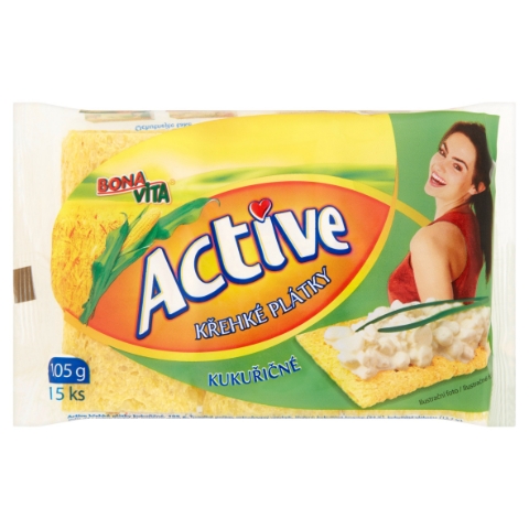Bona Vita Active Křehké plátky kukuřičné 15 ks 105g