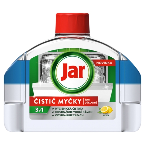 Jar Dishwasher Machine Cleaner, Deep Clean, Liquid, Lemon Scent, 250ml