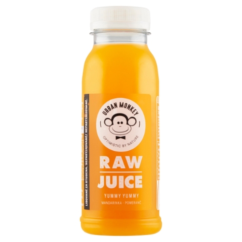 Urban Monkey Raw Juice Yummy Yummy mandarinka pomeranč 250ml