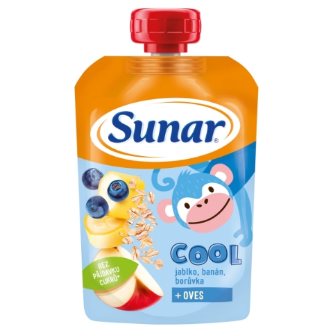 Sunar Cool kapsička borůvka, banán, jablko a ovesné vločky 110g