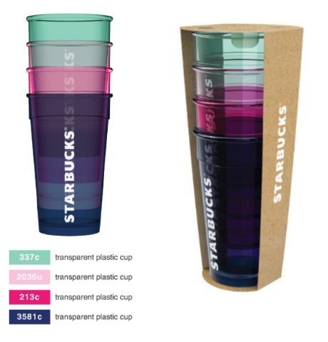 Plastové piknikové kelímky Starbucks