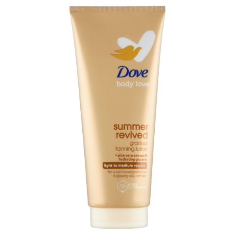 Dove Summer Revived tělové mléko s přírodními samoopalovacími složkami 200ml