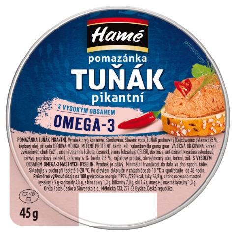 Hamé Pomazánka tuňák pikantní 45g