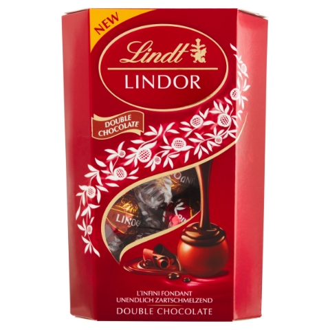Lindt Lindor Mléčná a hořká čokoláda s jemnou tekutou náplní 200g