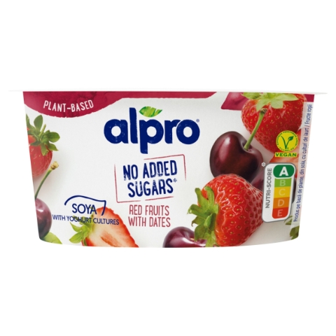 Alpro Fermentovaný sójový výrobek jahoda třešeň datle 135g