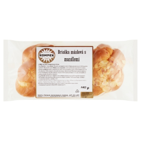 Kompek Brioška máslová s mandlemi 140g