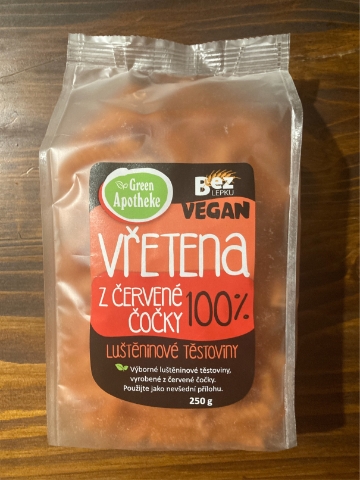 Vřetena z červené čočky, 250g, Green apotheke 
