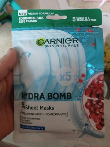Garnier Skin Naturals Hydra Bomb vyplňujicí textilní maska 5 ks
