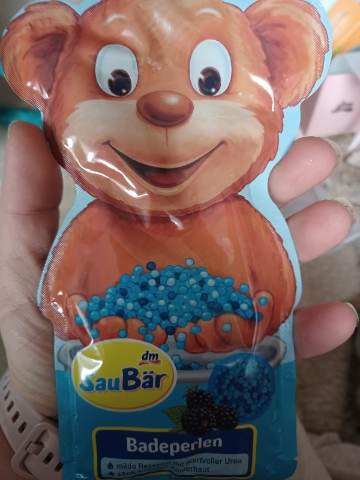 SauBär 
koupelové perly modré, 60 g
