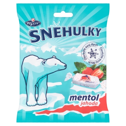 Figaro Sněhulky Mentol jahoda 90g