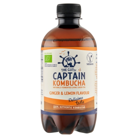 The Gutsy Captain Kombucha Ginger & Lemon 400ml