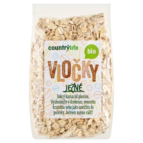 Country Life Bio vločky ječné 250g