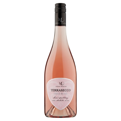 Vinselekt Michlovský Terrasecco Free Rosé nealkoholické perlivé víno růžové 0,75l