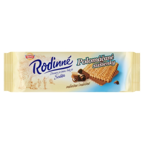 Sedita Rodinné Sušenky polomáčené v mléčno - kakaové polevě 100g