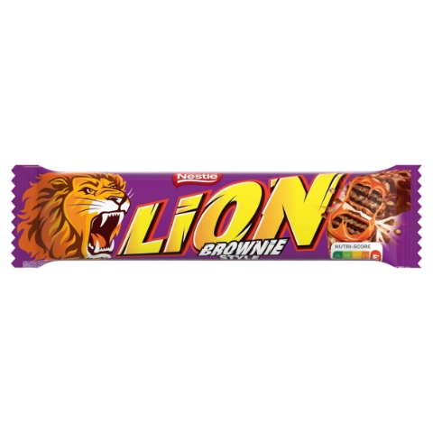 Lion Brownie Style, tyčinka s oplatkou a s náplní s příchutí brownie v mléčné čokoládě 40g