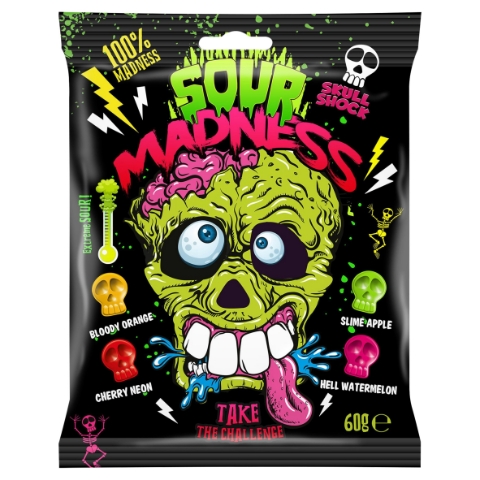 Argo Sour Madness extra kyselé tvrdé bonbóny 60g