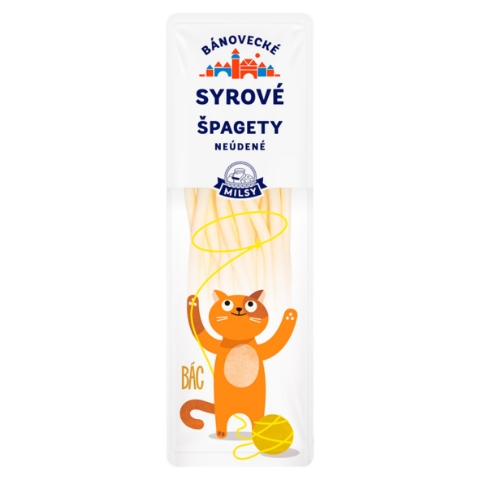 Milsy Syrové špagety neúdené 80g