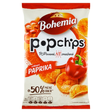 Bohemia Popchips S příchutí paprika 65g