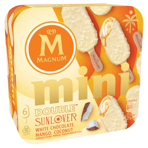Magnum Mini Double Sunlover 6 x 55ml (330ml)