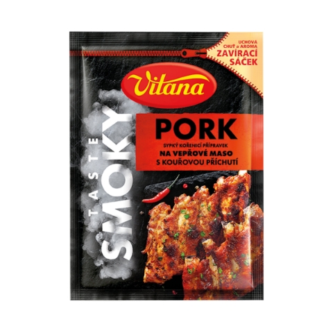 Vitana Pork sypký kořenicí přípravek na vepřové maso s kouřovou příchutí 23g